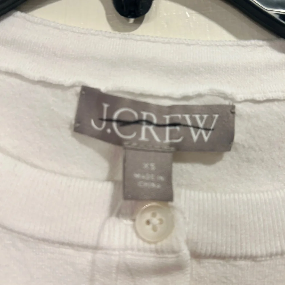 J Crew Jackie Cardigan Sweater XS White NWT Button Front CJ755 J.Crew - Picture 5 of 10